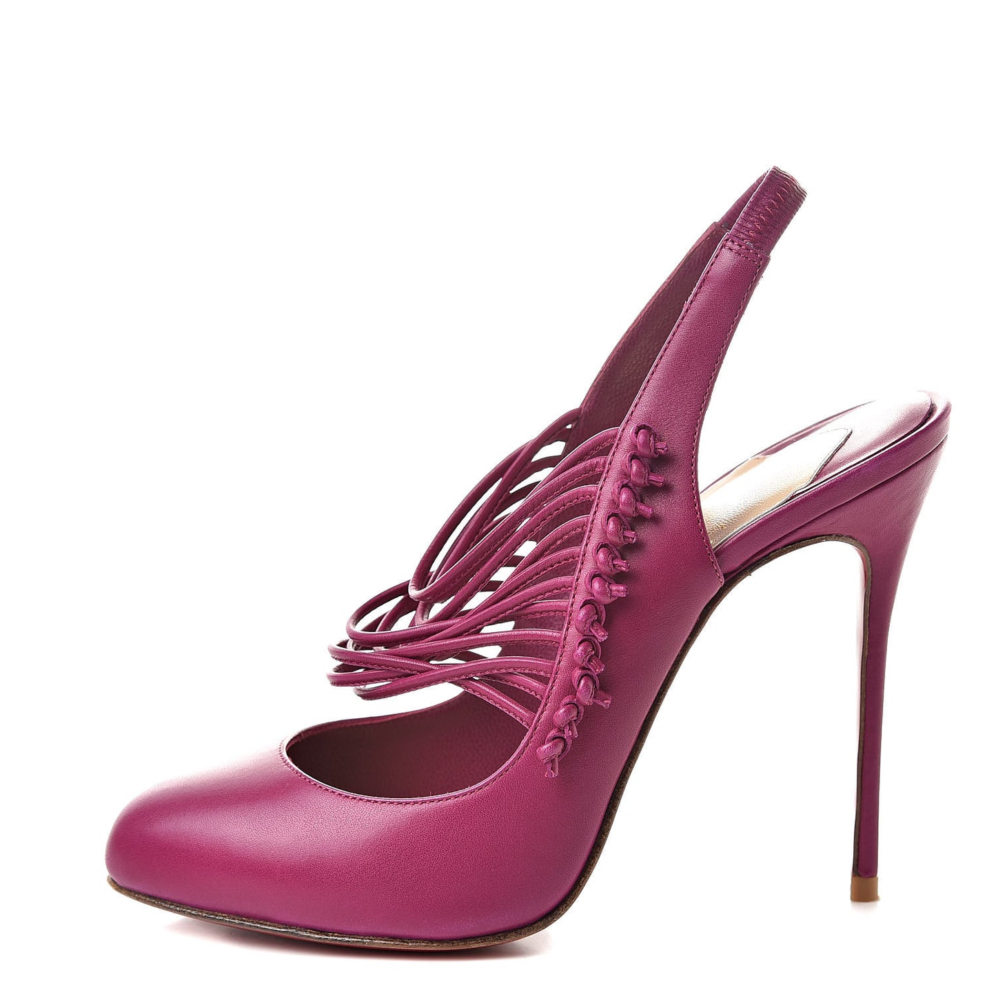Calf VIP Mille Cordes 100 Pumps 37 Cranberry