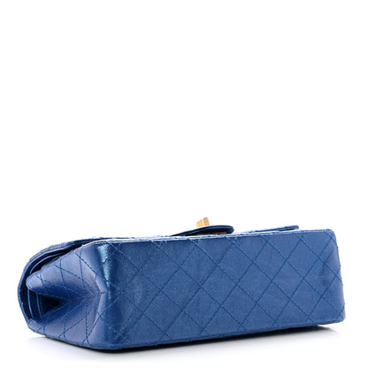 Chanel Metallic Calfskin Quilted 2.55 Reissue 225 Flap Blue 3 of 8