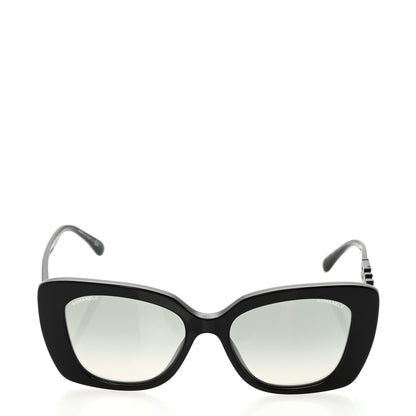 Chanel Acetate Strass Polarized Square Sunglasses 5422-B Black 2 of 8