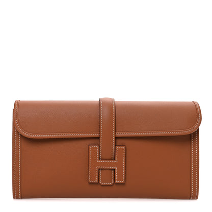 Hermes Evercolor Jige Elan 29 Clutch Gold 1 of 10