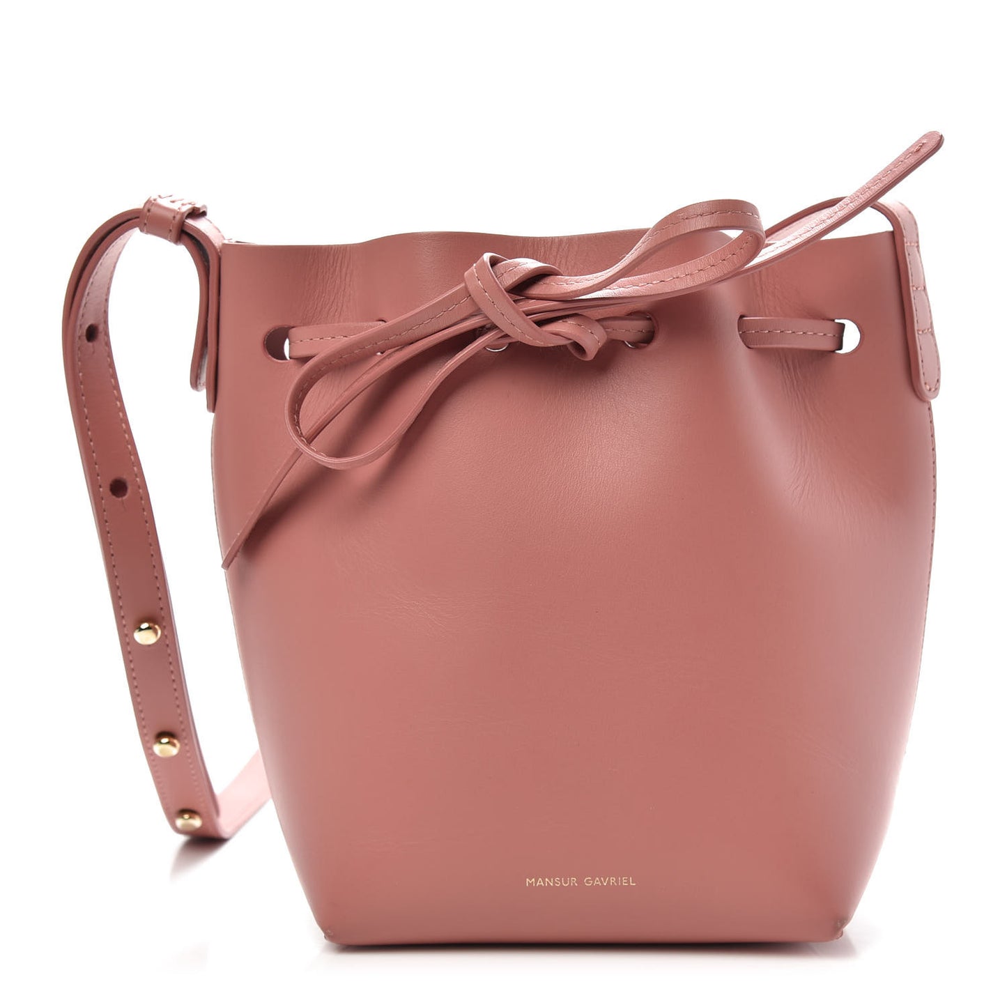 Calfskin Mini Mini Bucket Bag Blush