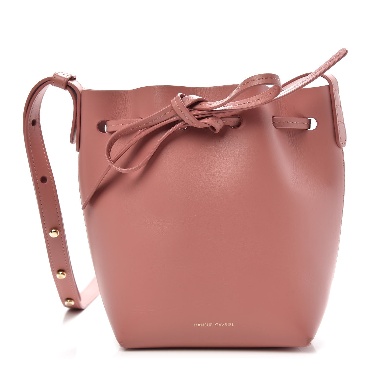 Mansur Gavriel Calfskin Mini Mini Bucket Bag Blush 1 of 10