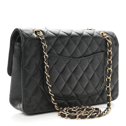 Chanel Caviar Quilted Medium Double Flap Black 3 of 17