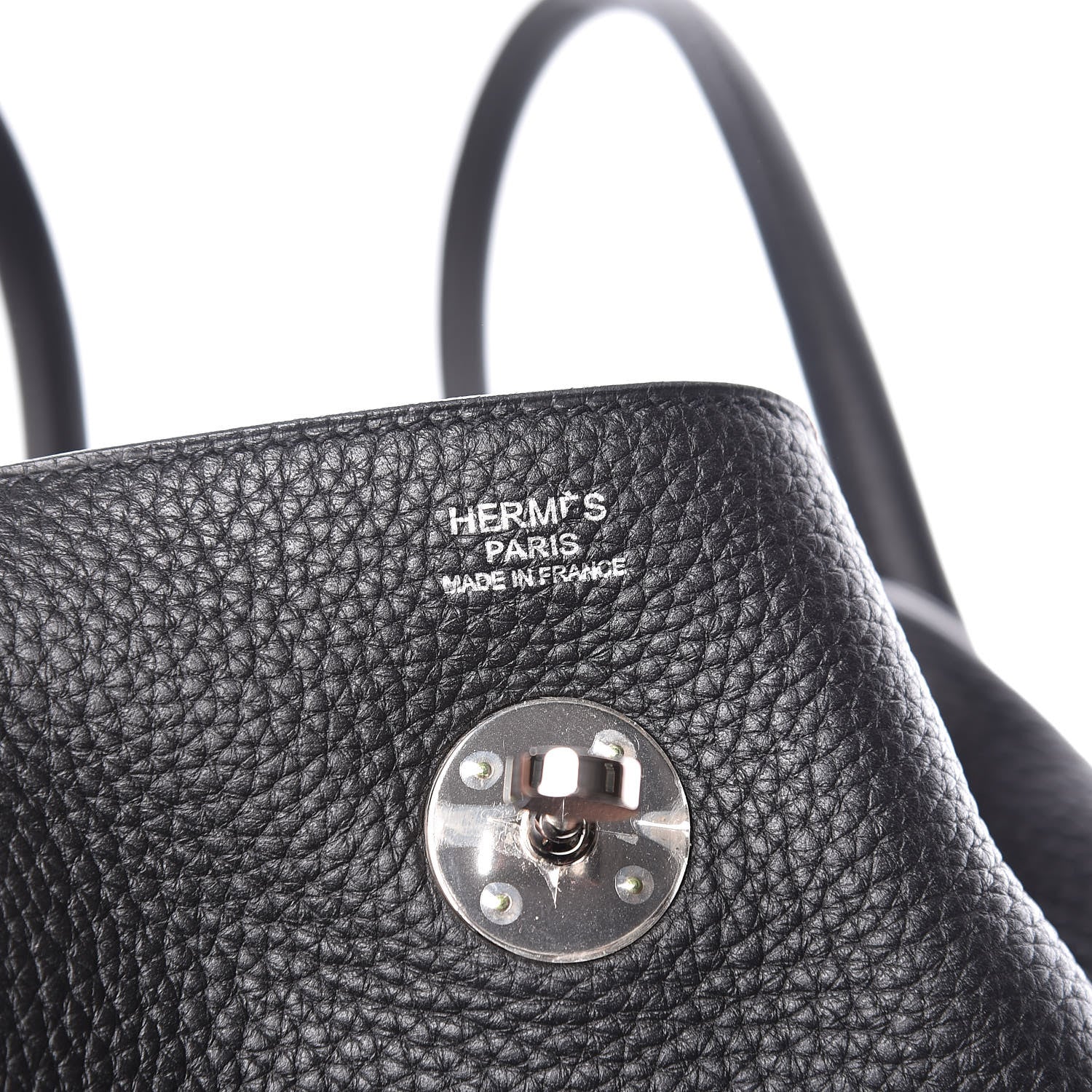 Hermes Taurillon Clemence Lindy 30 Black 8 of 14