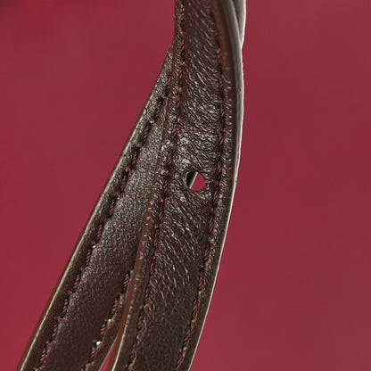 Fendi Nappa Mini Peekaboo Iconic Satchel Cherry Moresco Amido 9 of 10