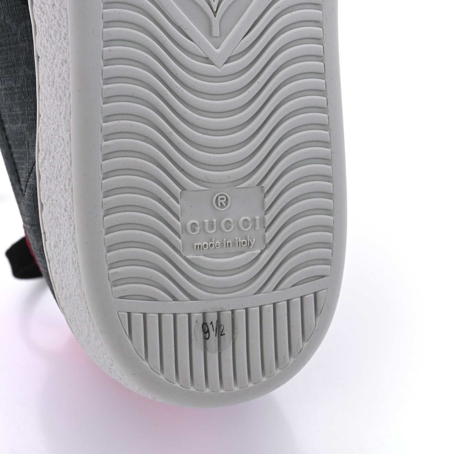 Gucci GG Supreme Monogram Ayers Web Mens New Ace Sneakers 9.5 Black 8 of 10