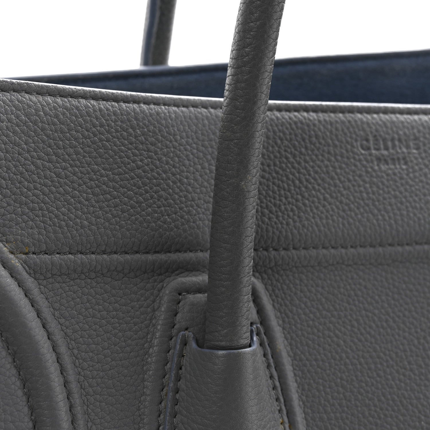 Celine Baby Grained Calfskin Medium Phantom Luggage Kohl 14 of 17