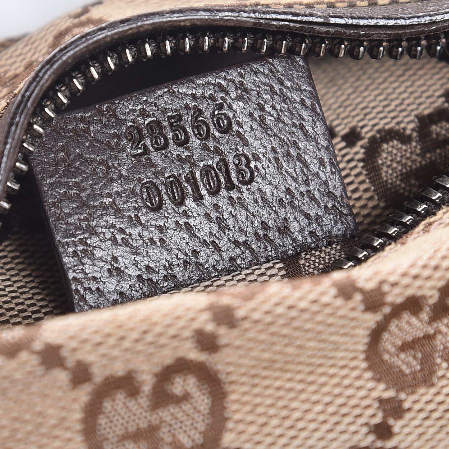 Monogram Web Belt Bag Dark Brown