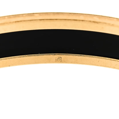 Hermes Enamel Printed Narrow Caleche Bracelet 70 Orange 6 of 6