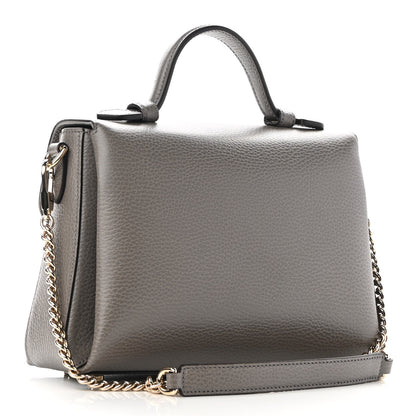 Gucci Dollar Calfskin Interlocking G Top Handle Shoulder Bag Loess 3 of 11