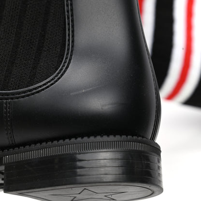 Givenchy Knit Rubber Storm Over The Knee Boots 37 Black 5 of 8