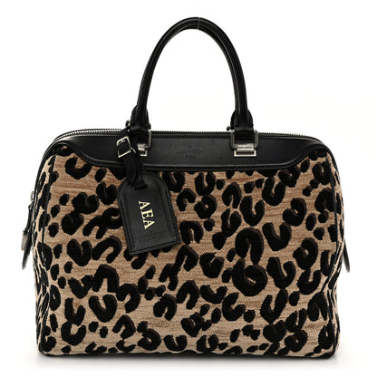 Louis Vuitton Jacquard Velvet Leopard Print Stephen Sprouse Speedy 1 of 9