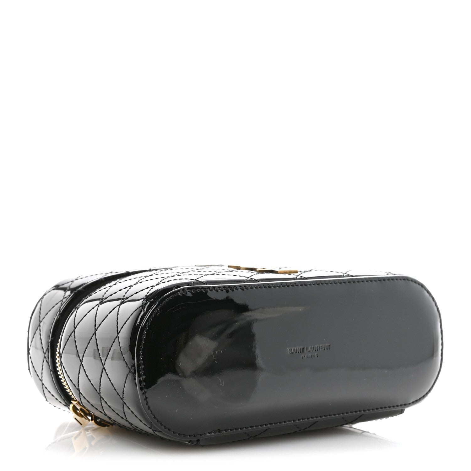 Saint Laurent Patent Quilted Gaby Vanity Bag Black 4 of 12