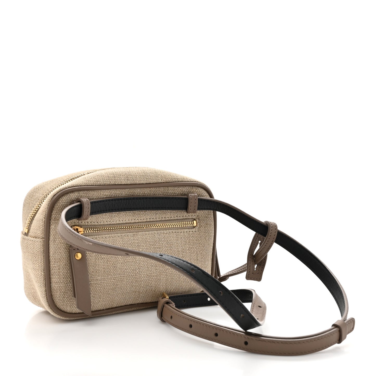 Canvas Matelasse Monogram Lou Belt Bag Beige Taupe