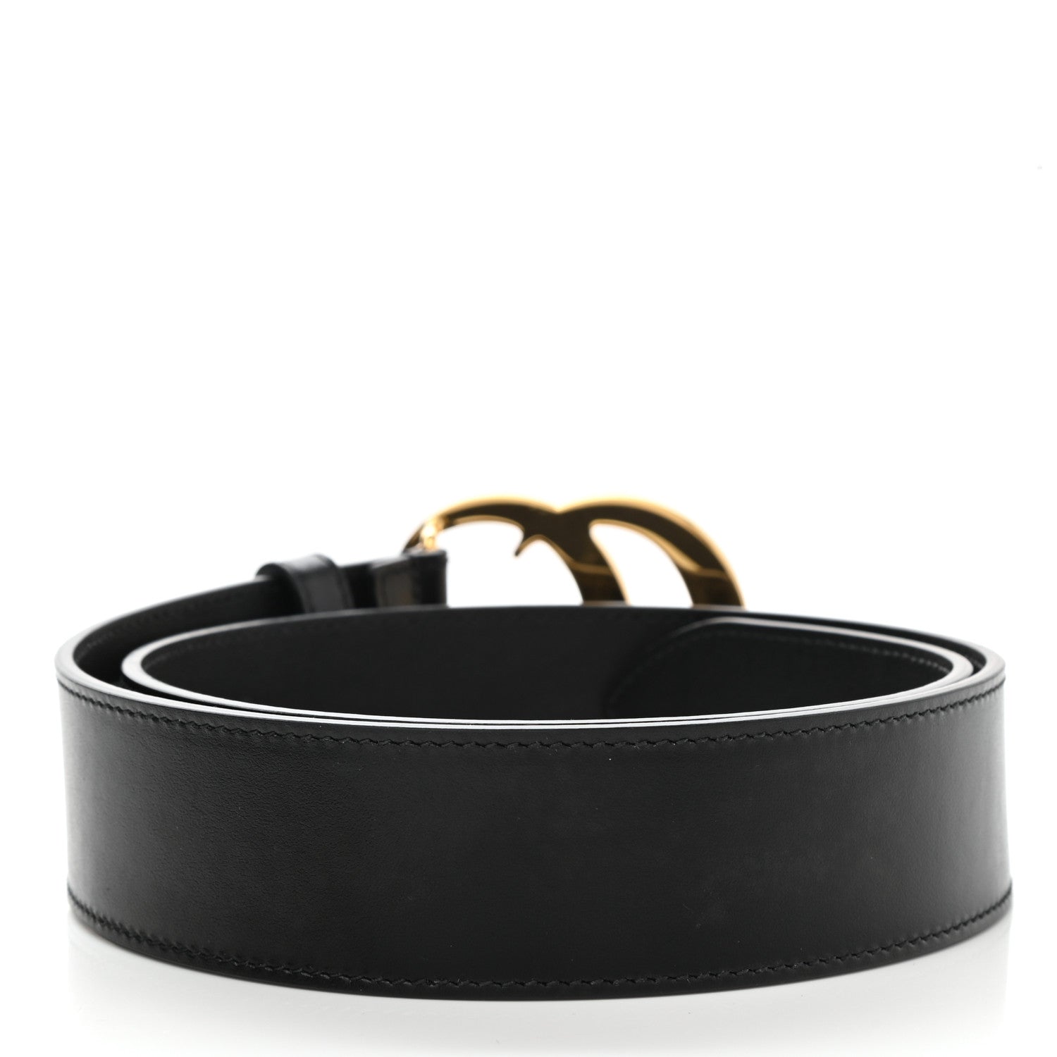Gucci Plutone Calfskin Double G 40mm Belt 75 30 Black 2 of 8