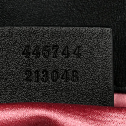 Gucci Velvet Matelasse Mini GG Marmont Shoulder Bag Black 7 of 10