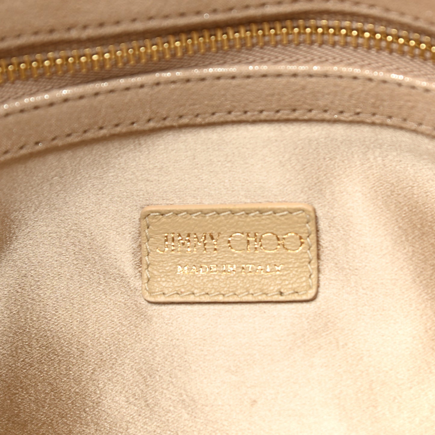 Shimmer Suede Chandra Clutch Sand