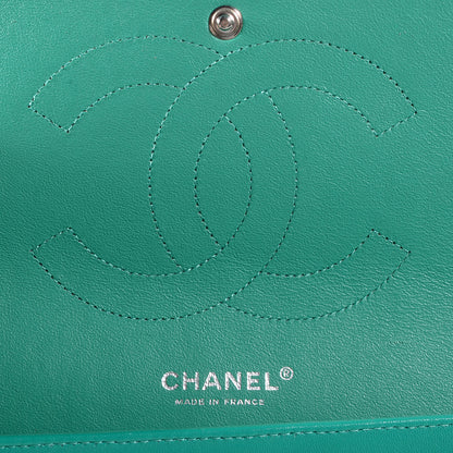 Chanel Patent Jumbo Double Flap Green 6 of 8