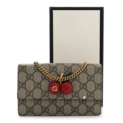Gucci GG Supreme Monogram Mini Cherry Chain Bag 11 of 11