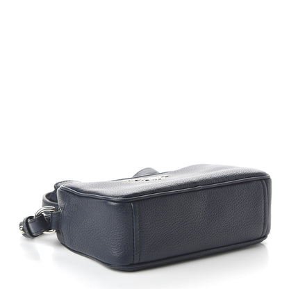 Prada Vitello Daino Mini Camera Crossbody Bag Blue 4 of 9