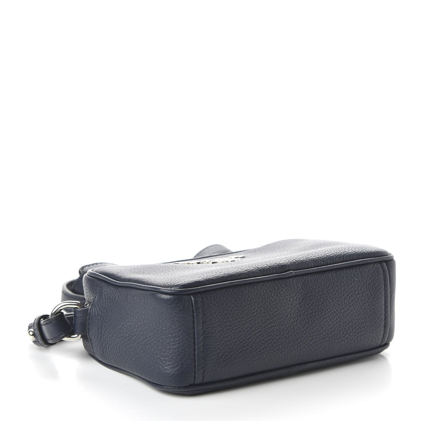 Vitello Daino Mini Camera Crossbody Bag Blue