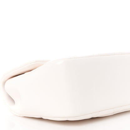 Chanel Shiny Lambskin Quilted Coco Trip Flap Bag White 9 of 11