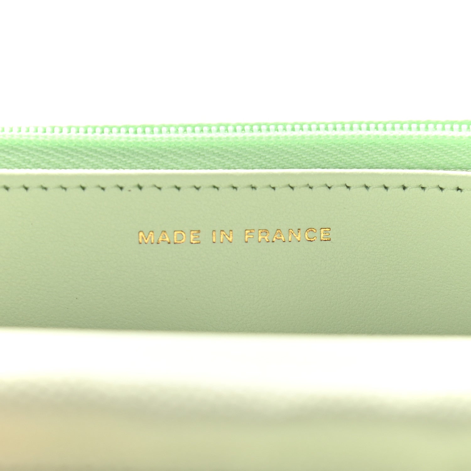 Chanel Caviar Quilted Wallet On Chain WOC Light Green 7 of 10