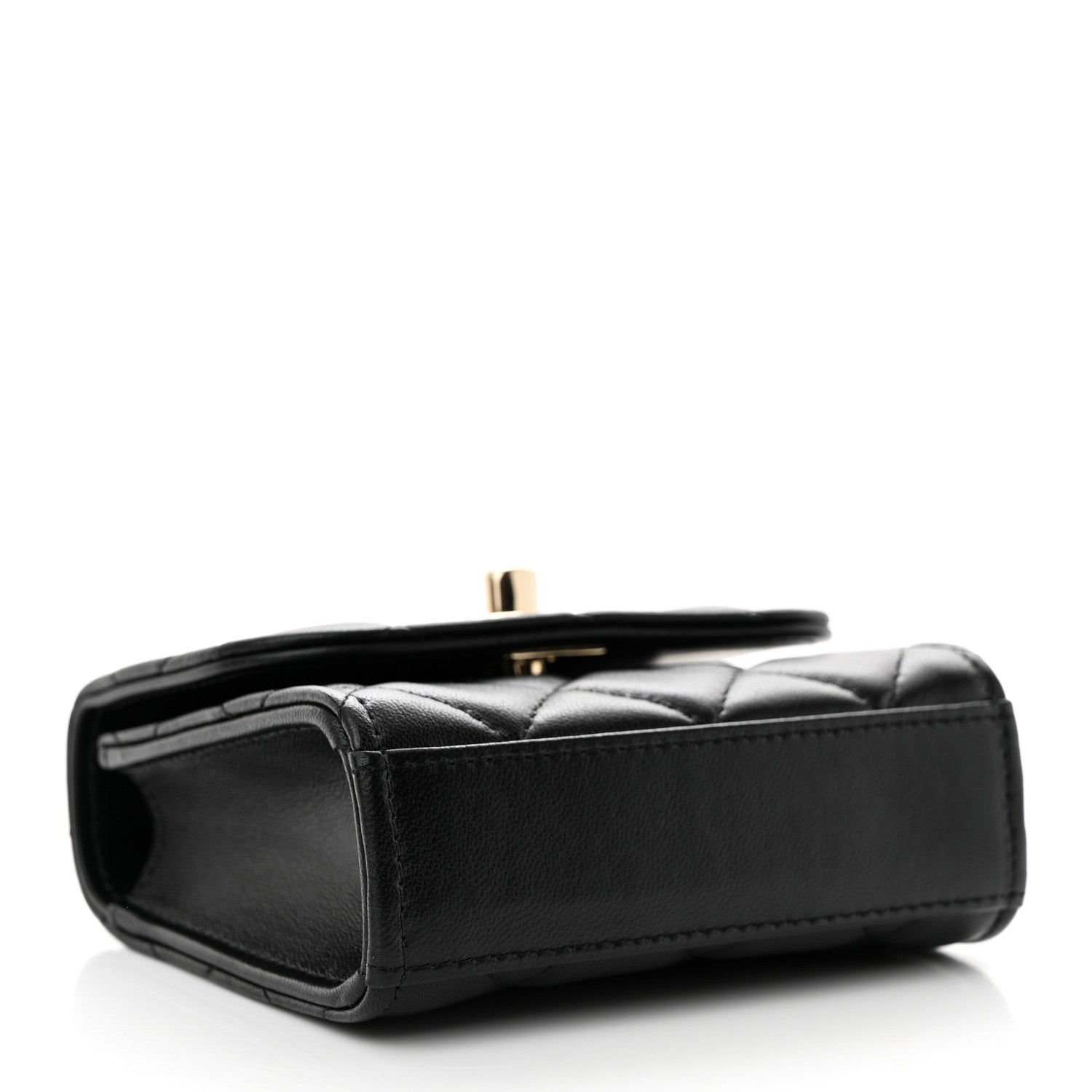 Chanel Lambskin Quilted Mini Trendy CC Chain Wallet Black 4 of 12