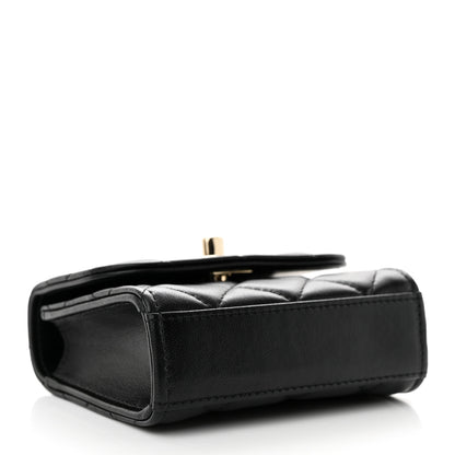 Chanel Lambskin Quilted Mini Trendy CC Chain Wallet Black 4 of 12
