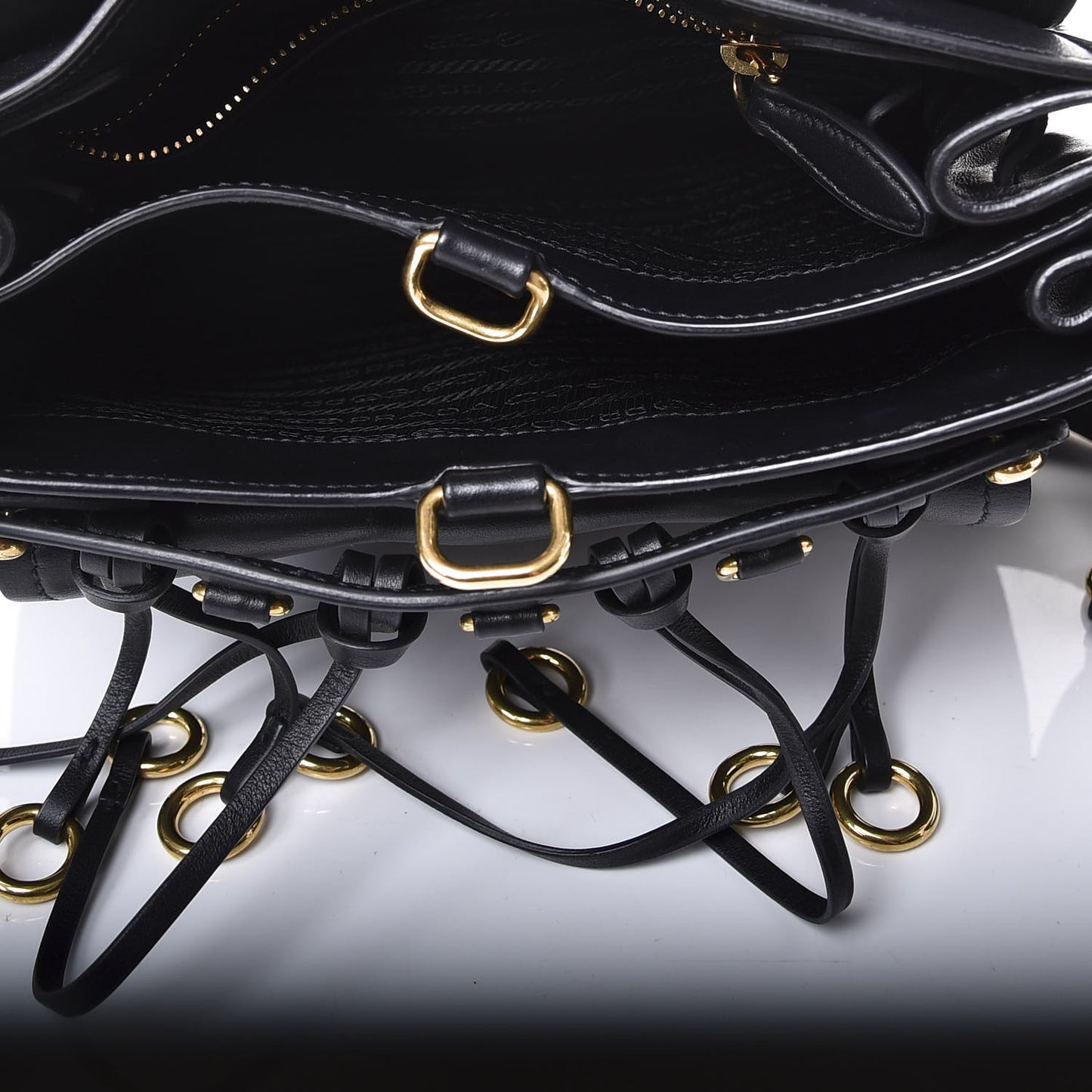 Saffiano Cuir Calf Corsaire Bag Black