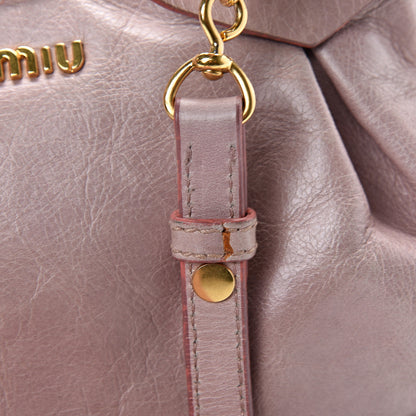 Miu Miu Vitello Lux Mini Bow Bag Mughetto 17 of 18