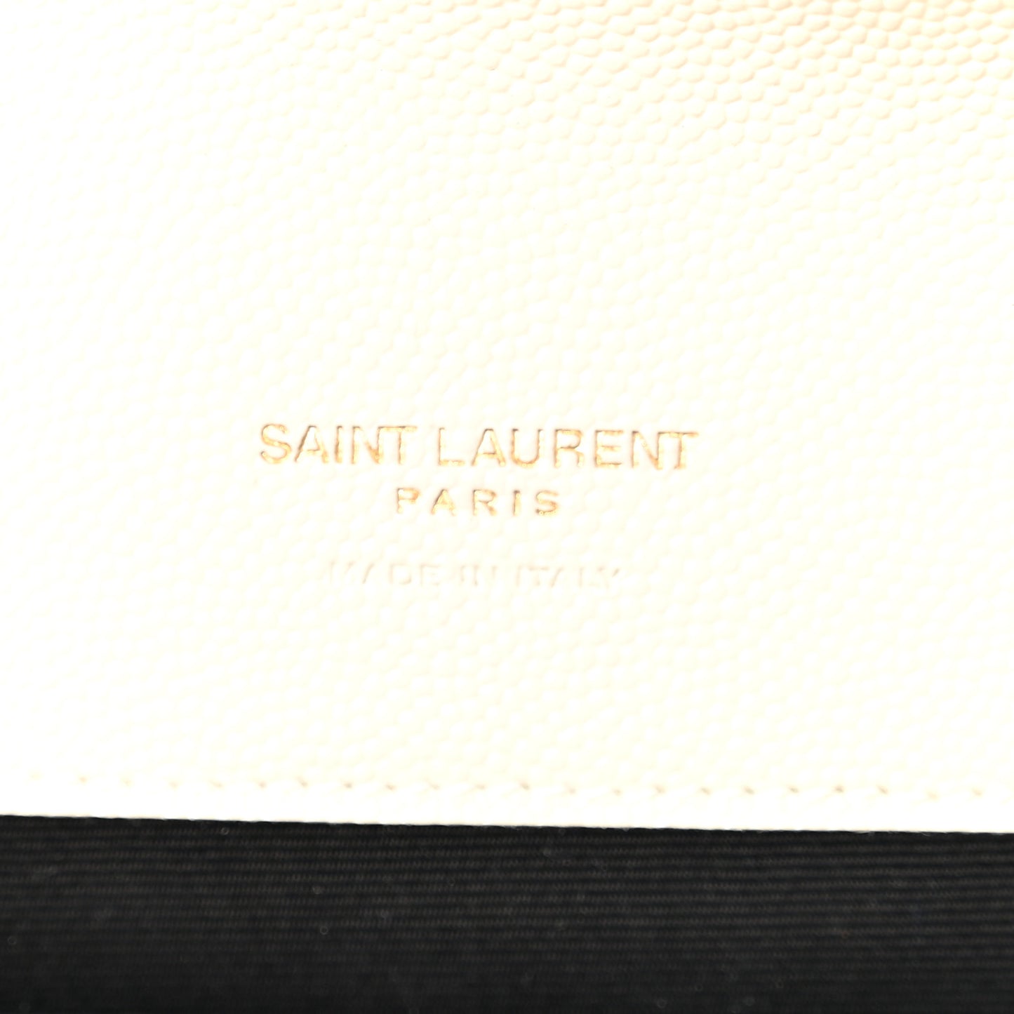 Grain De Poudre Matelasse Chevron Monogram Envelope Clutch Blanc Vintage