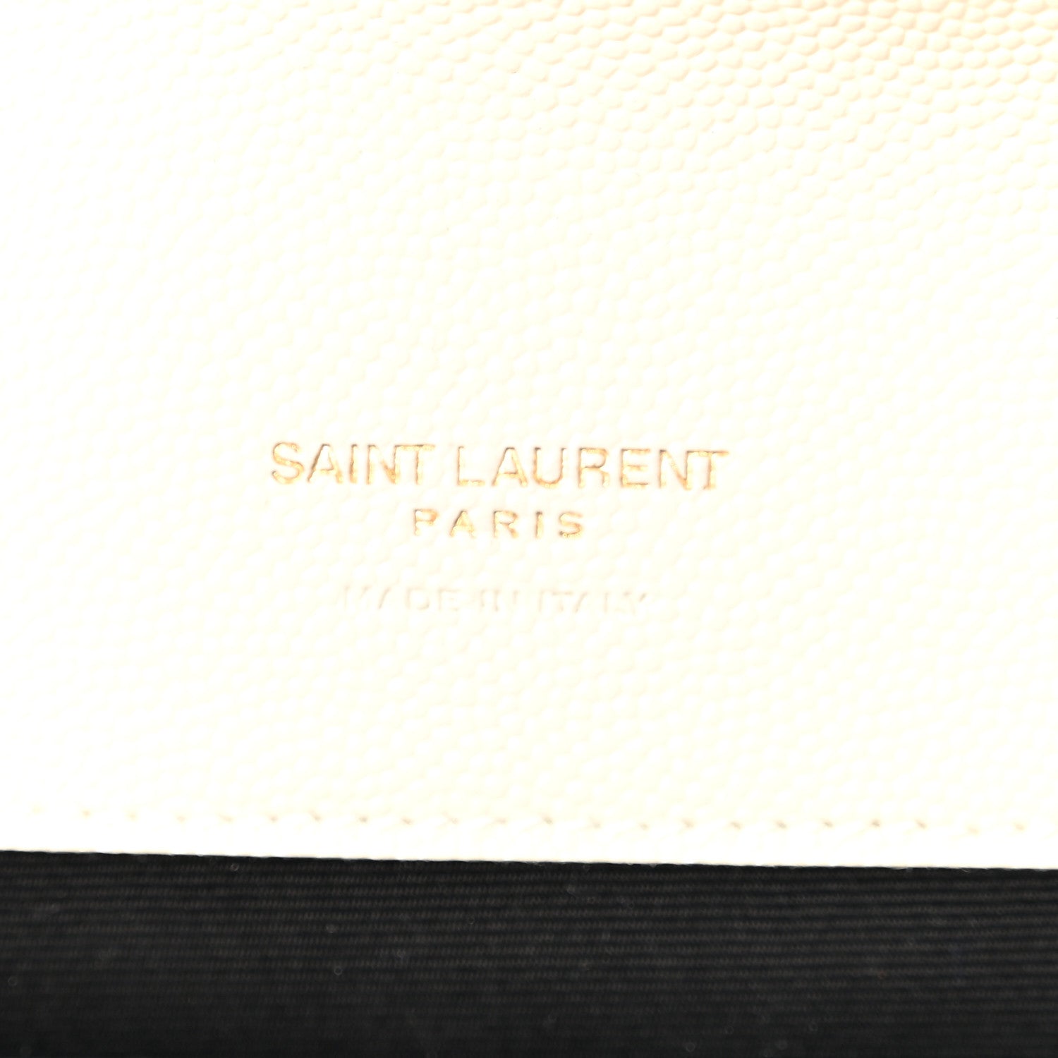 Saint Laurent Grain De Poudre Matelasse Chevron Monogram Envelope Clutch Blanc Vintage 6 of 8