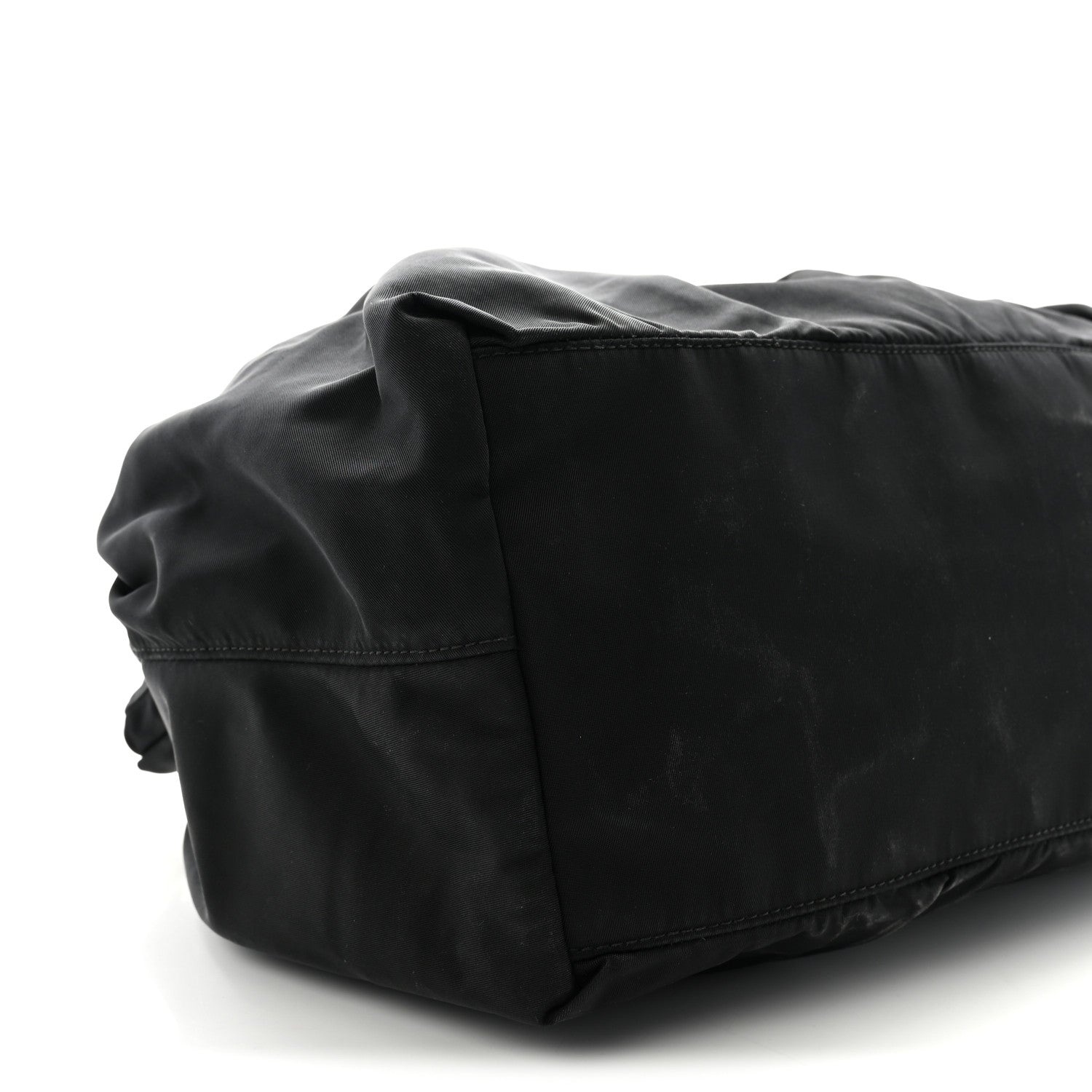 Prada Tessuto Nylon Bow Shoulder Bag Black 8 of 9
