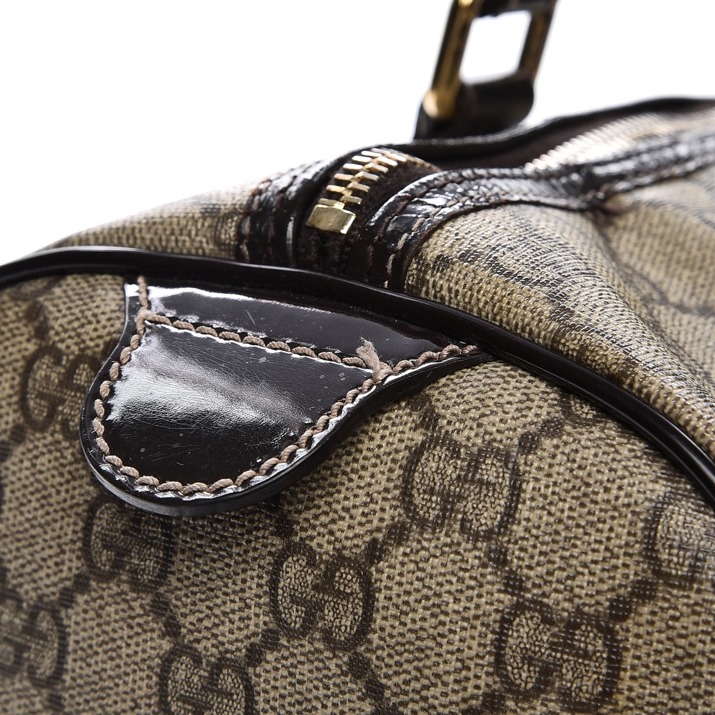 GG Plus Monogram Medium Joy Boston Dark Brown