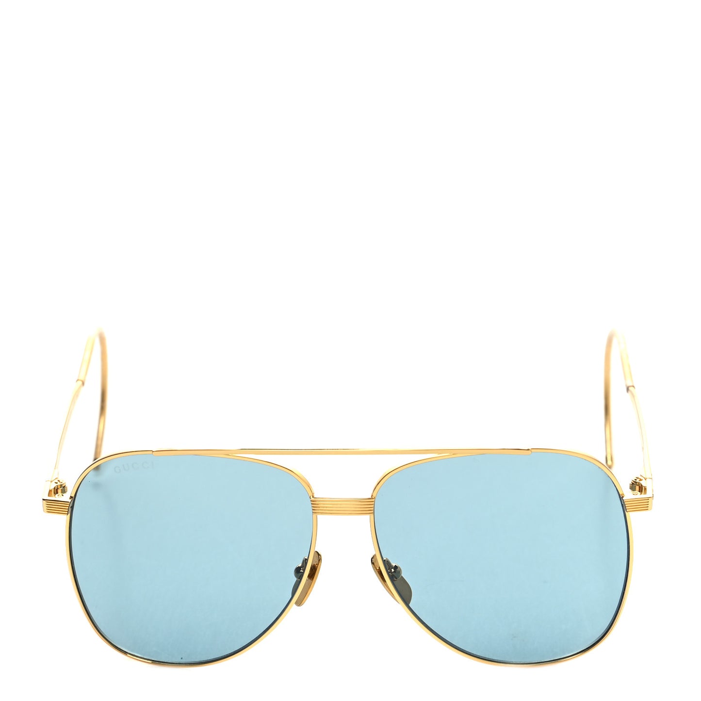 Aviator Sunglasses GG0953S Gold Light Blue