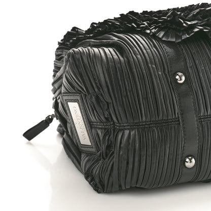 Valentino Garavani Nappa Pleated Petale Tote Black 9 of 12