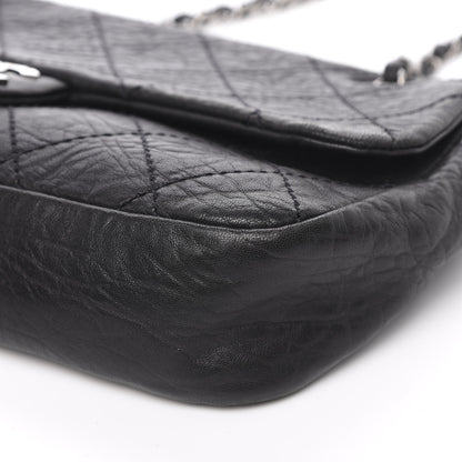 Chanel Distressed Lambskin Le Marais Ligne Flap Black 9 of 13