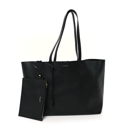 Saint Laurent Calfskin Large Shopping Tote Black 2 of 12