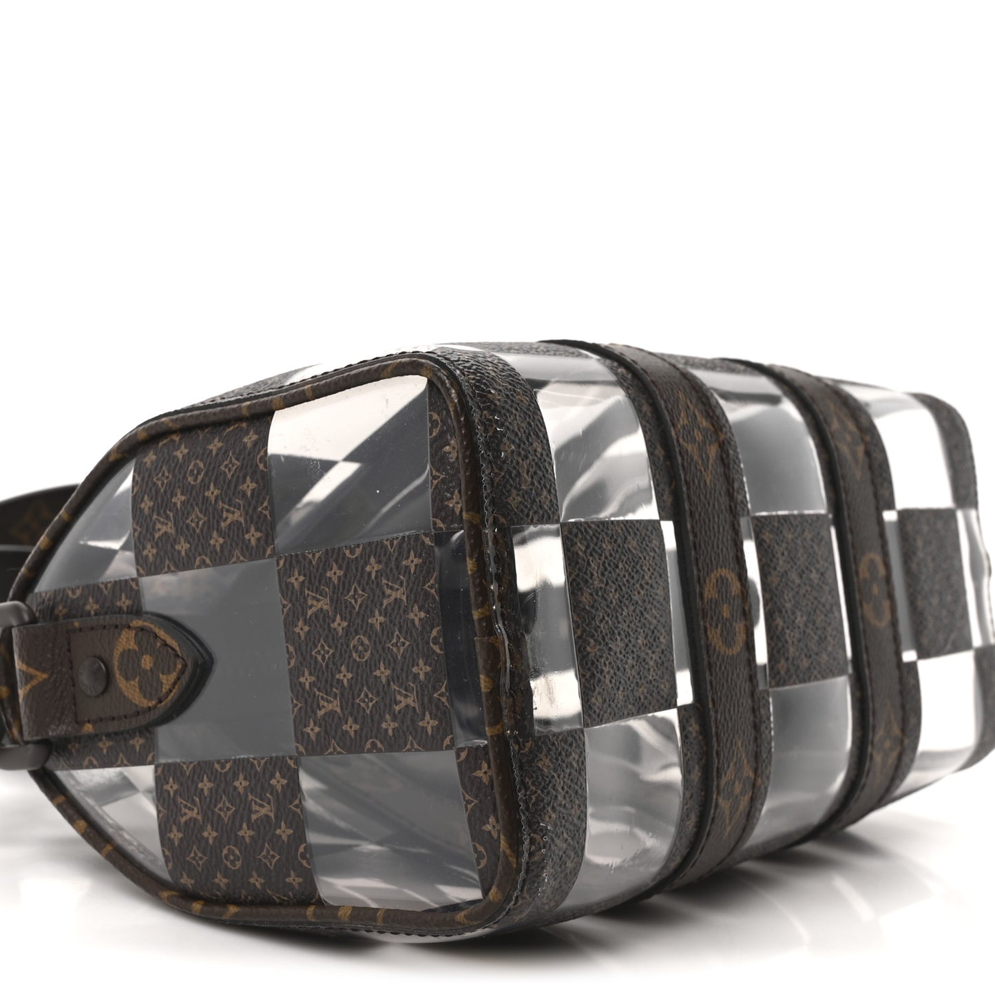 PVC Monogram Chess Keepall Bandouliere 25