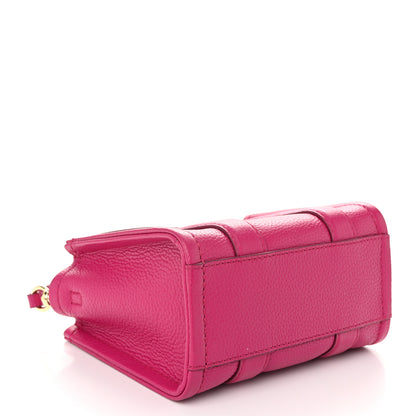 Marc Jacobs Grained Calfskin Mini The Tote Bag Lipstick Pink 4 of 9