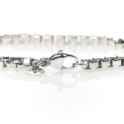 Tiffany Sterling Silver 4mm Venetian Link Bracelet 4 of 6