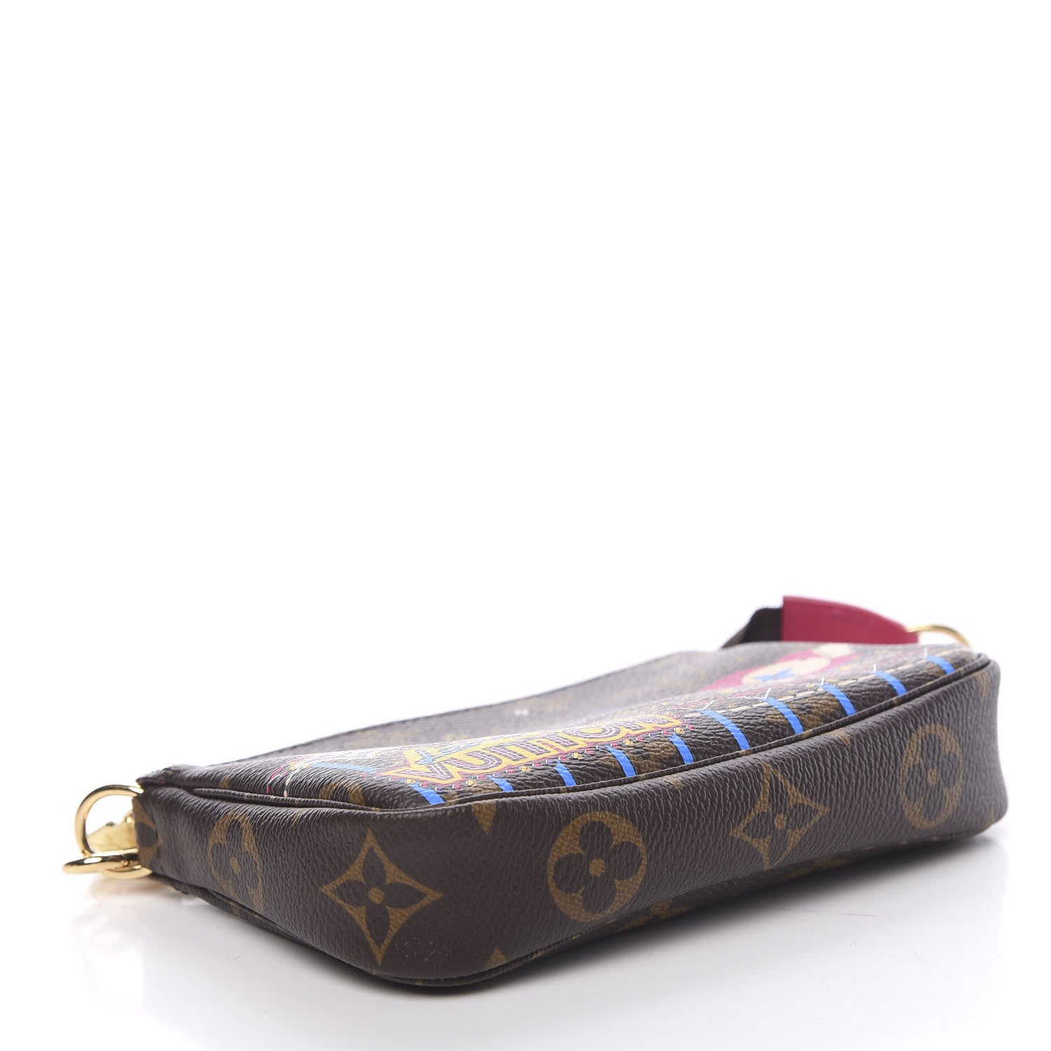 Louis Vuitton Monogram 2020 Christmas Animation Roller Coaster Mini Pochette Accessories Pivoine 3 of 7