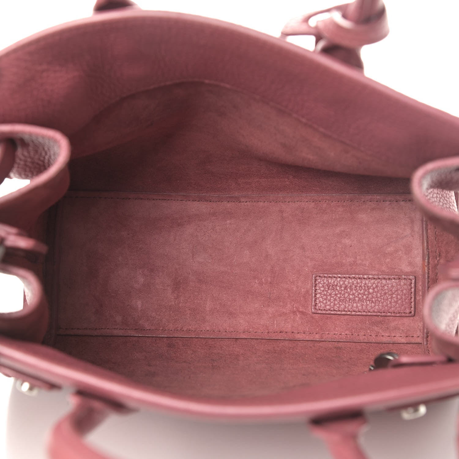 Saint Laurent Grained Calfskin Nano Supple Sac De Jour Dark Rose 4 of 10