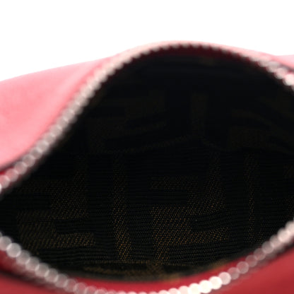 Fendi Vitello Grace Matte Nano Fendigraphy Hobo Charm Scarlet 5 of 9