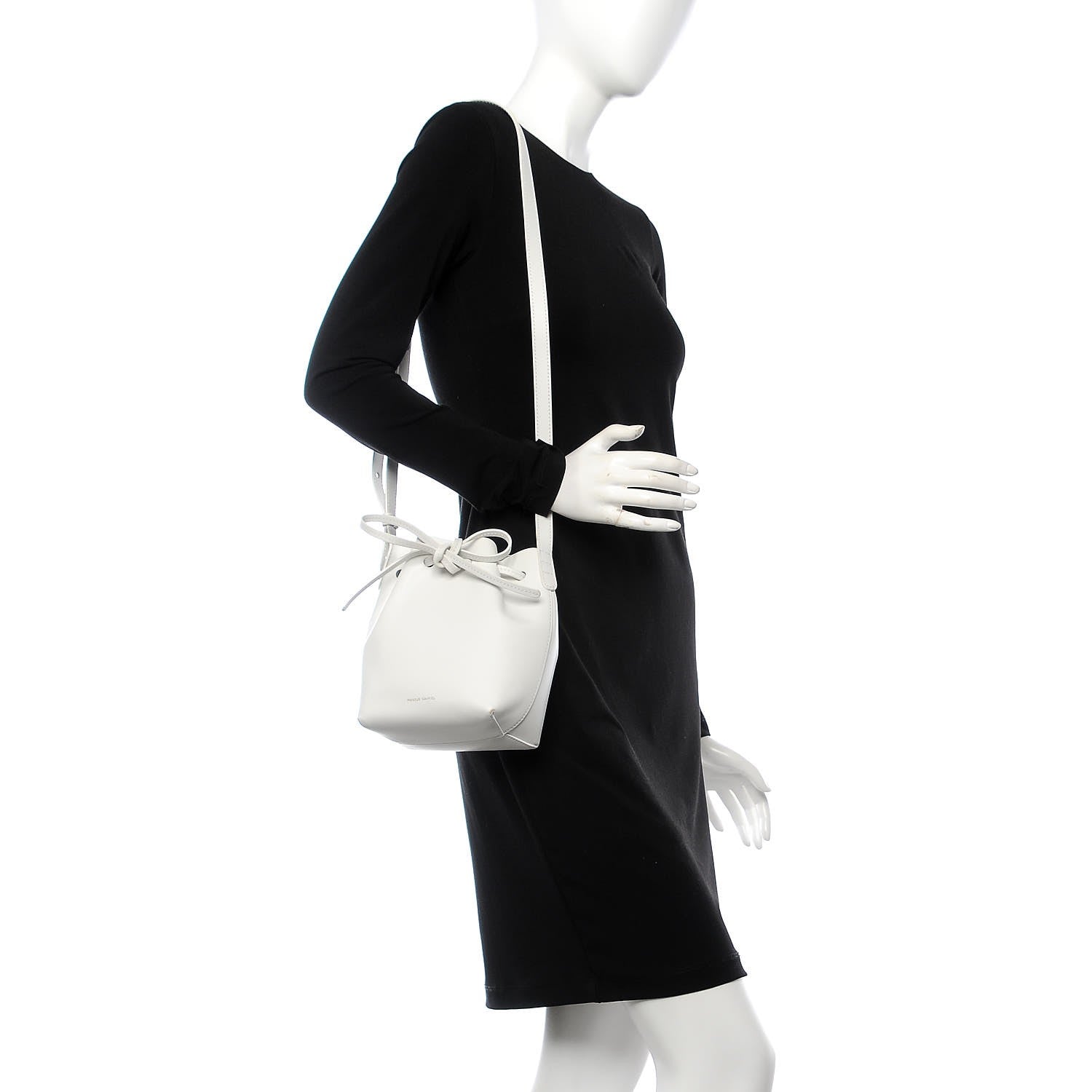 Mansur Gavriel Calfskin Mini Bucket Bag White 2 of 14