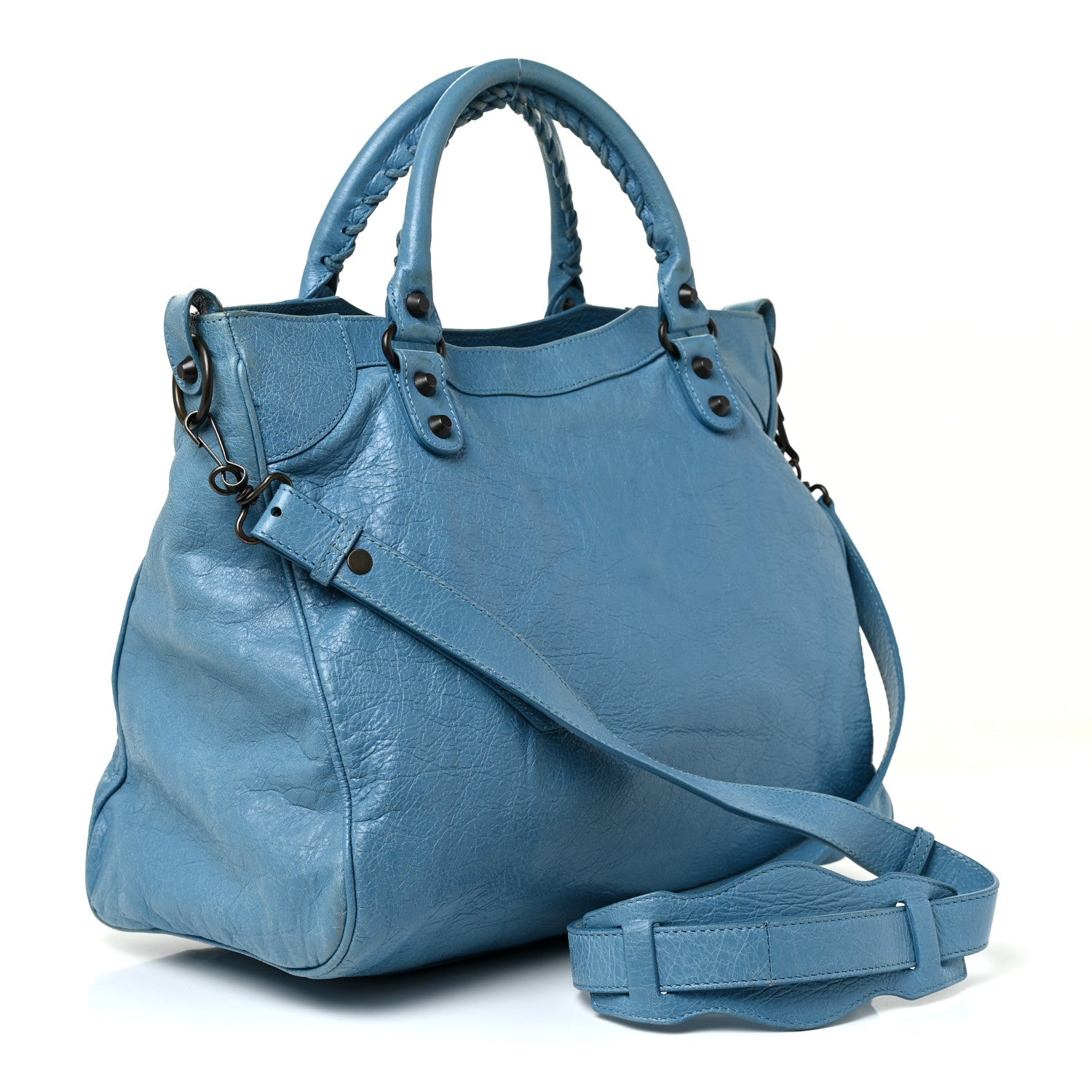 Balenciaga Agneau Classic Hardware Velo Bleu Indigo 4 of 17