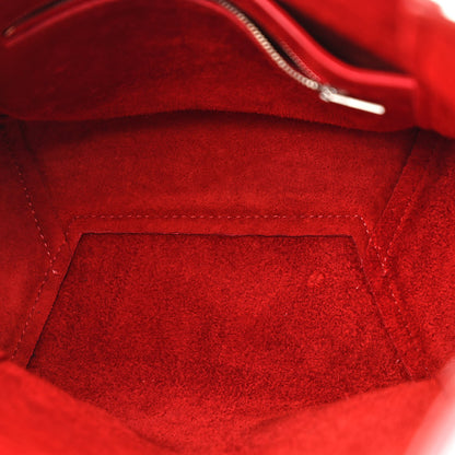 Celine Soft Grained Calfskin Small Sangle Bucket Bag Red 5 of 15