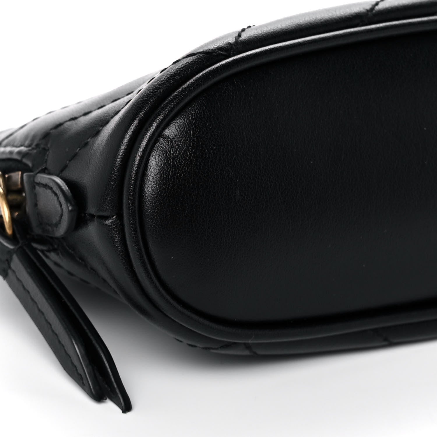 Gucci Calfskin Matelasse GG Marmont Pouch Cosmetic Case Black 8 of 10