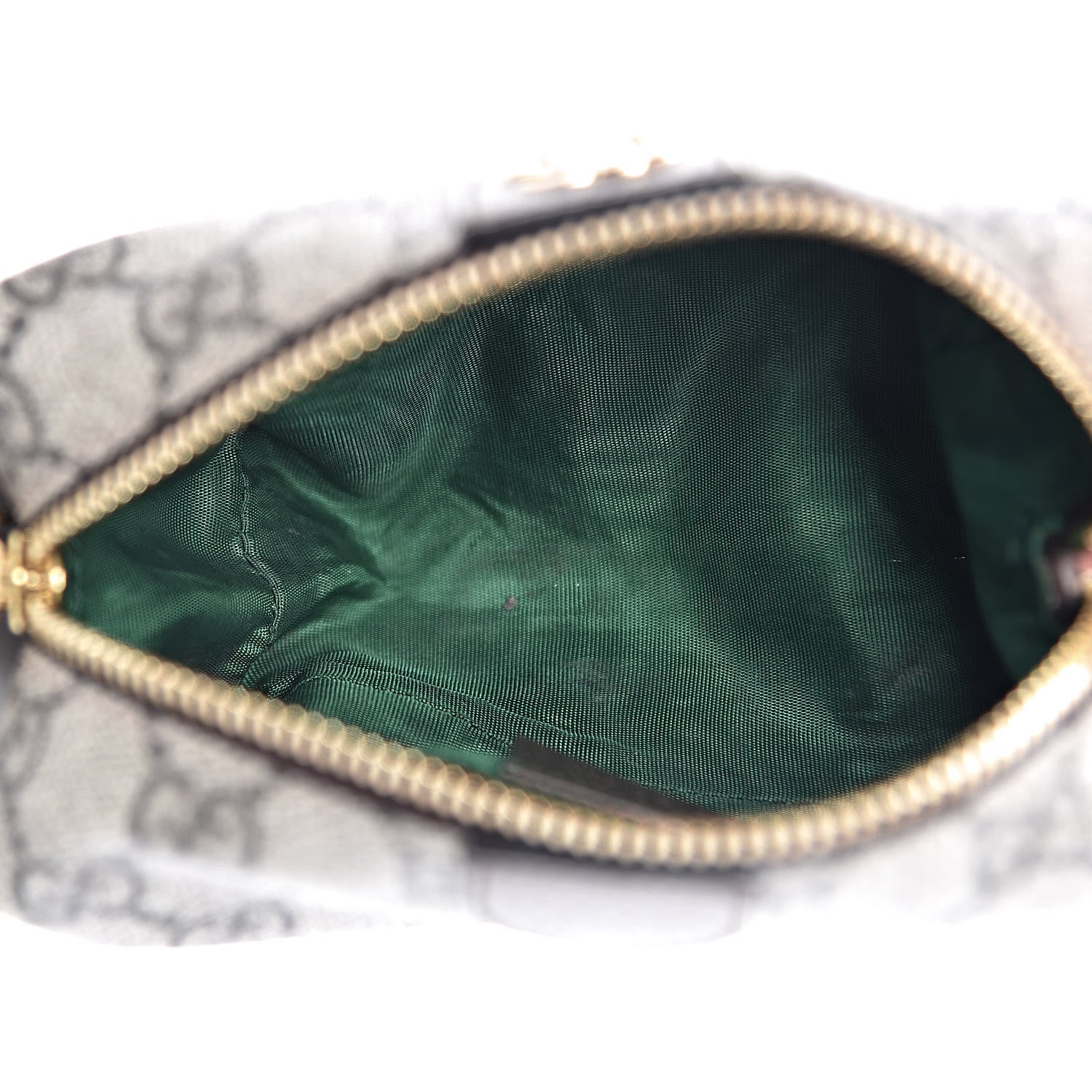 Gucci Soft GG Supreme Monogram Calfskin Small Ophidia Cosmetic Case Beige Ebony New Acero 5 of 7
